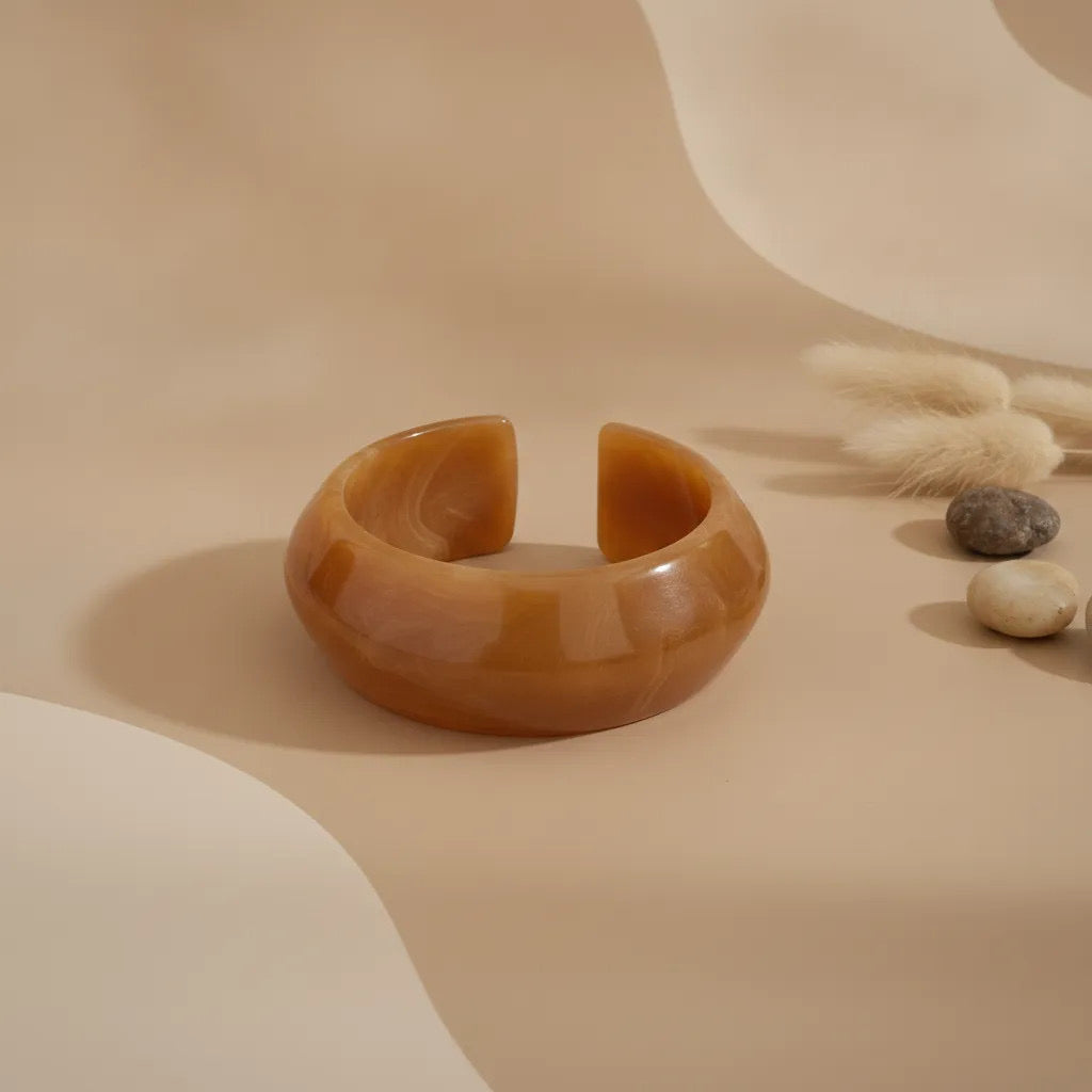 Wide Resin Bangle