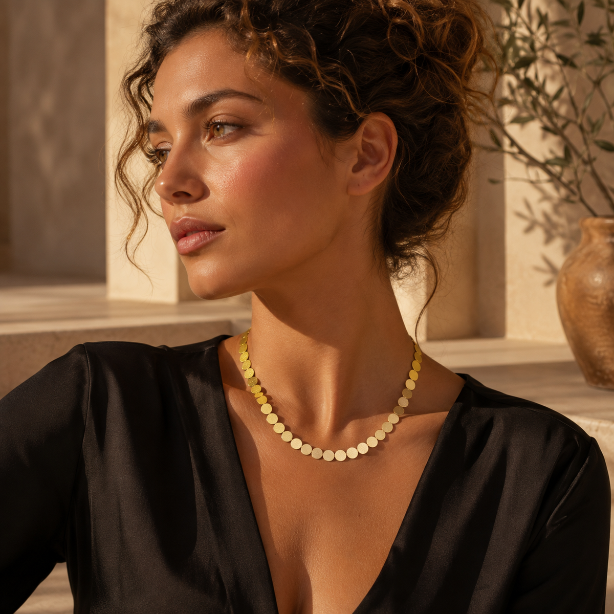 Gold Coin Necklace