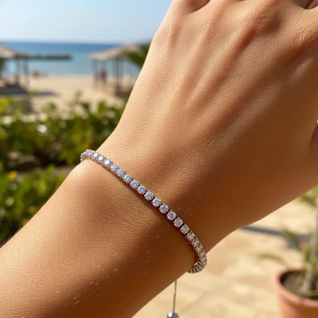 Crystal Line Bracelet