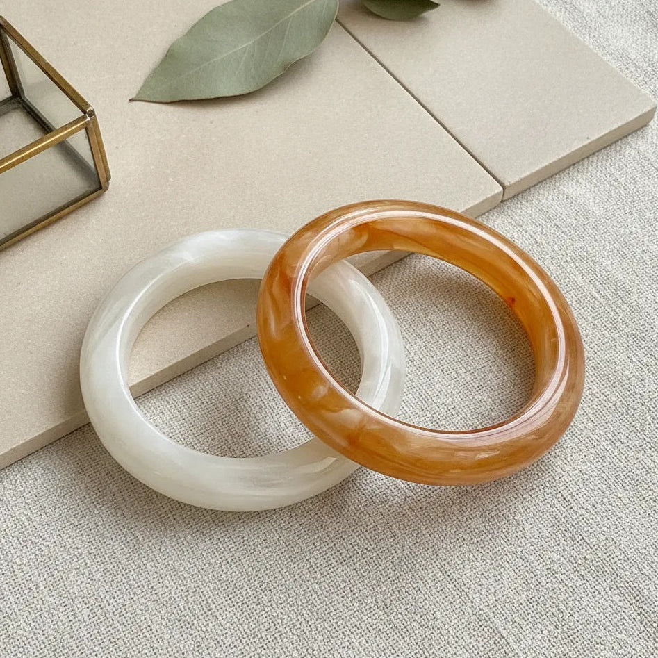 Round Resin Bangle