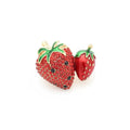 Sparkling Strawberry Brooch