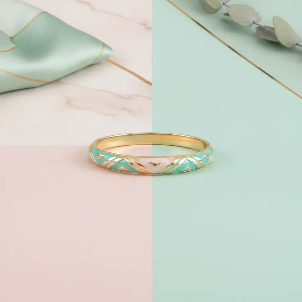 Enamel Wave Bangle