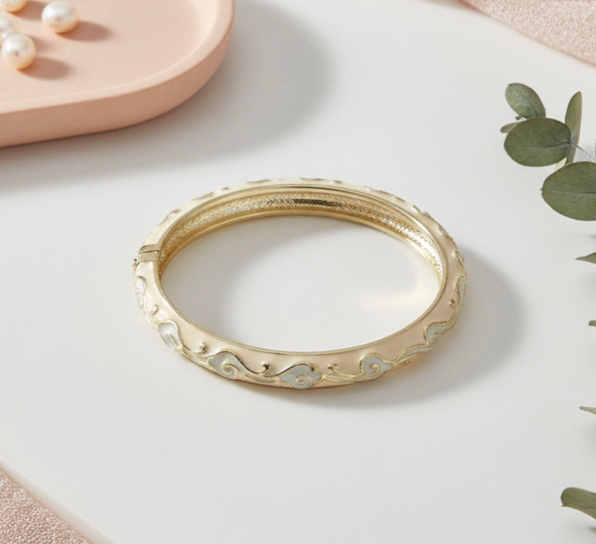 Enamel Wave Bangle