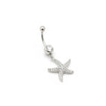 Pavé Starfish Belly Ring