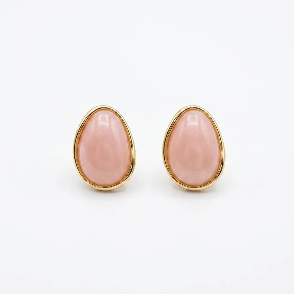 Blush Stone Studs