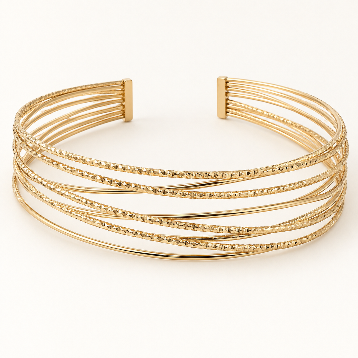Golden Layers Cuff Choker