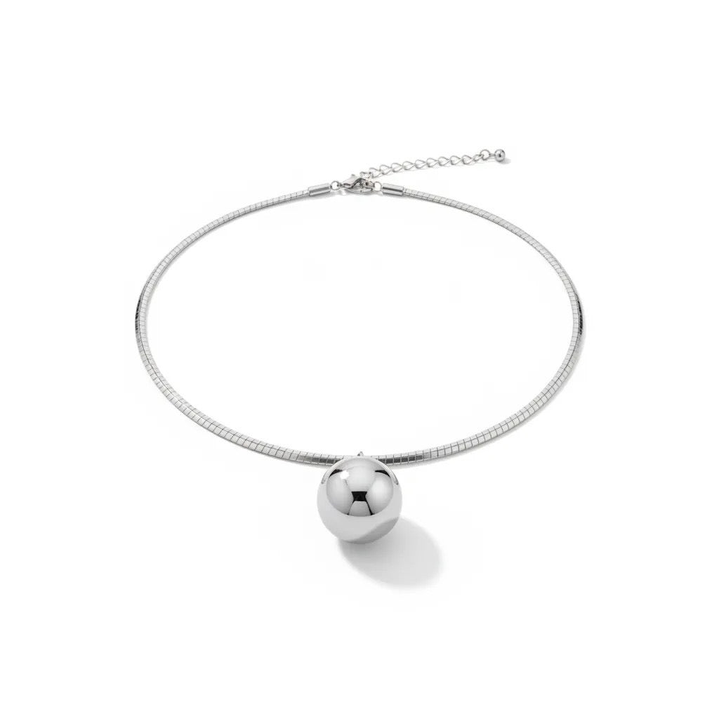 Silver Drop Necklace