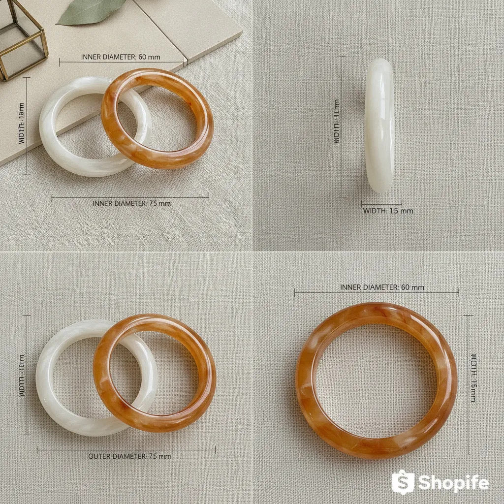 Round Resin Bangle