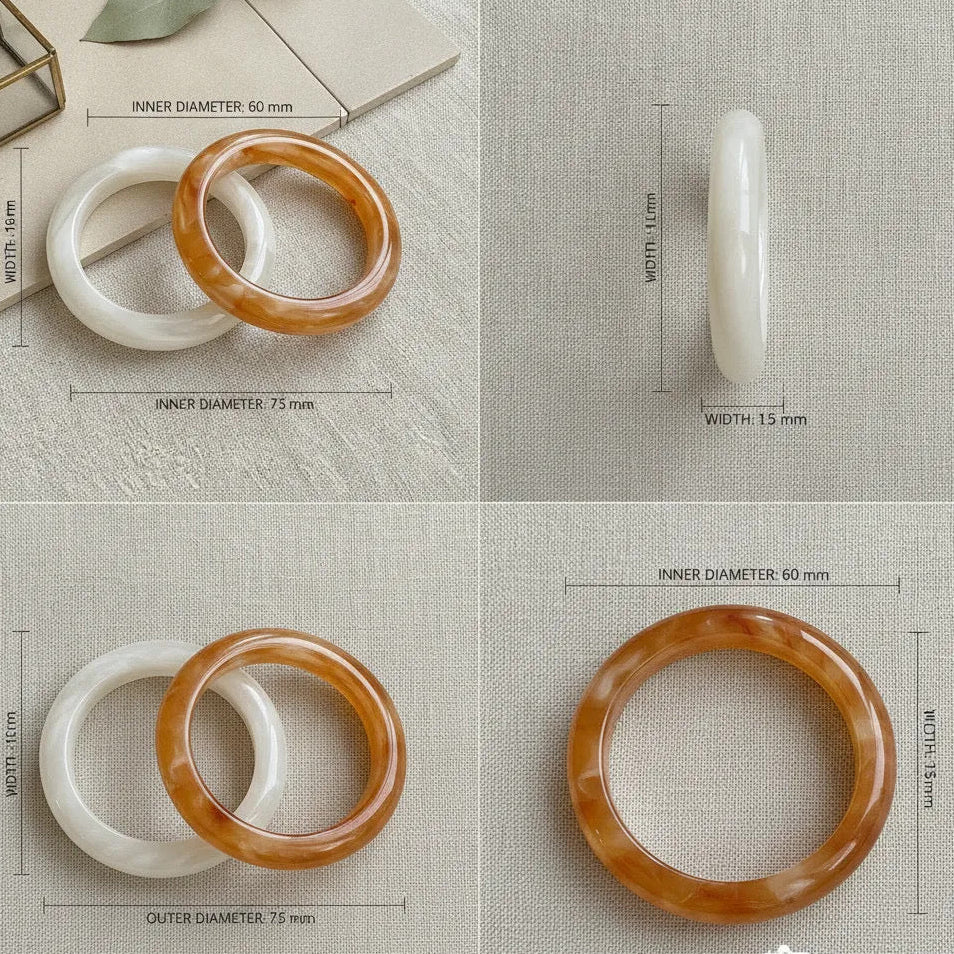 Round Resin Bangle