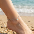 Opal Drop Layered Anklet