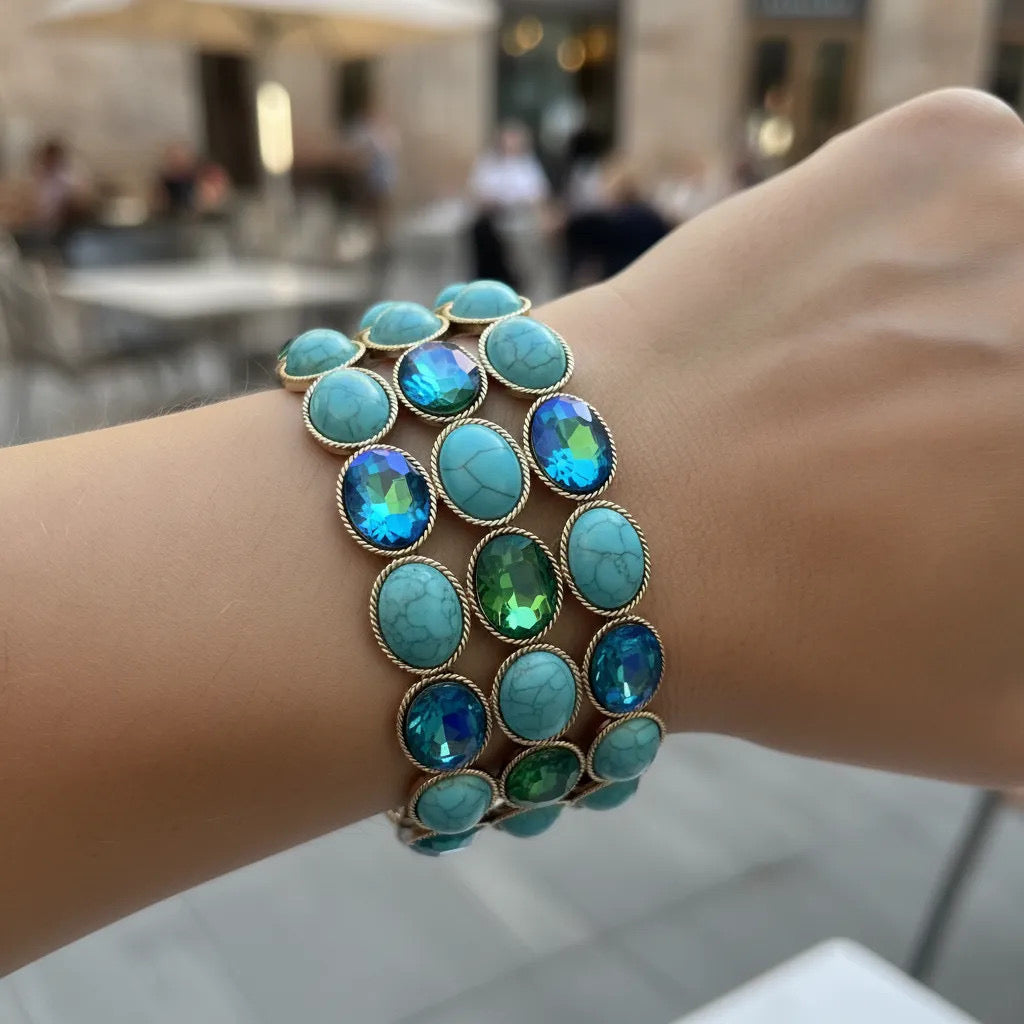 Turquoise Mosaic Bracelet