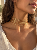 Golden Layers Cuff Choker
