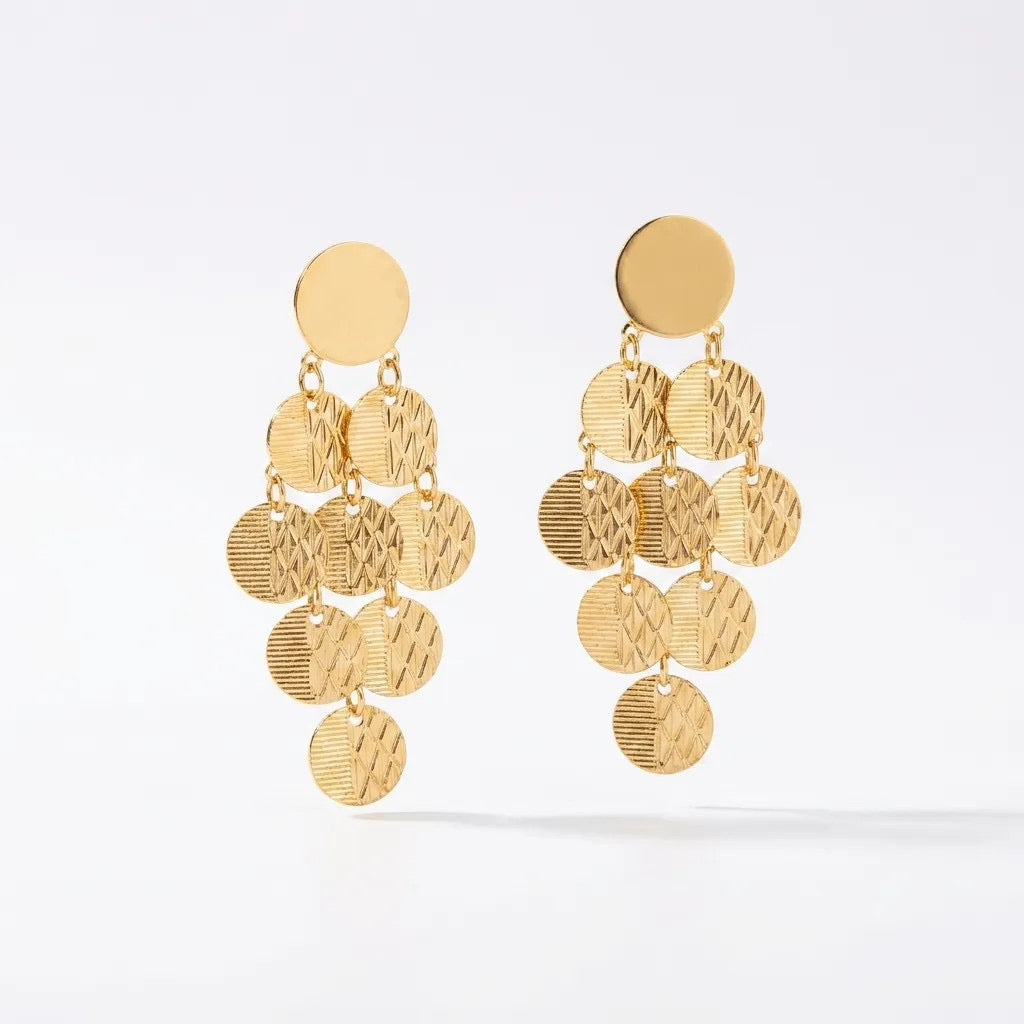 Coin Shower Earrings