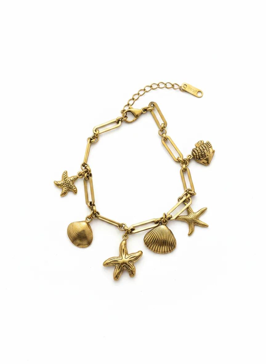 Golden Tide Charm Bracelet