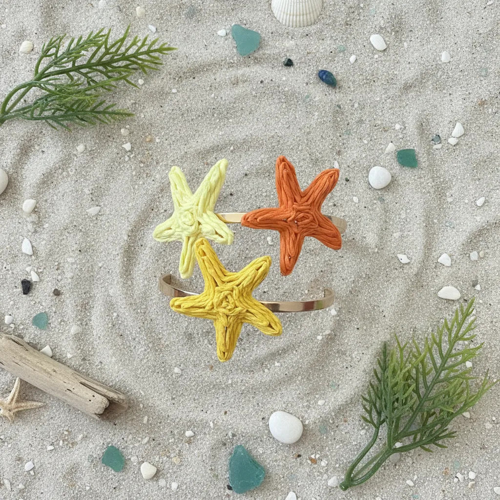 Coastal Starfish Cuff Bracelet