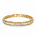 Golden Baguette Chain Bracelet