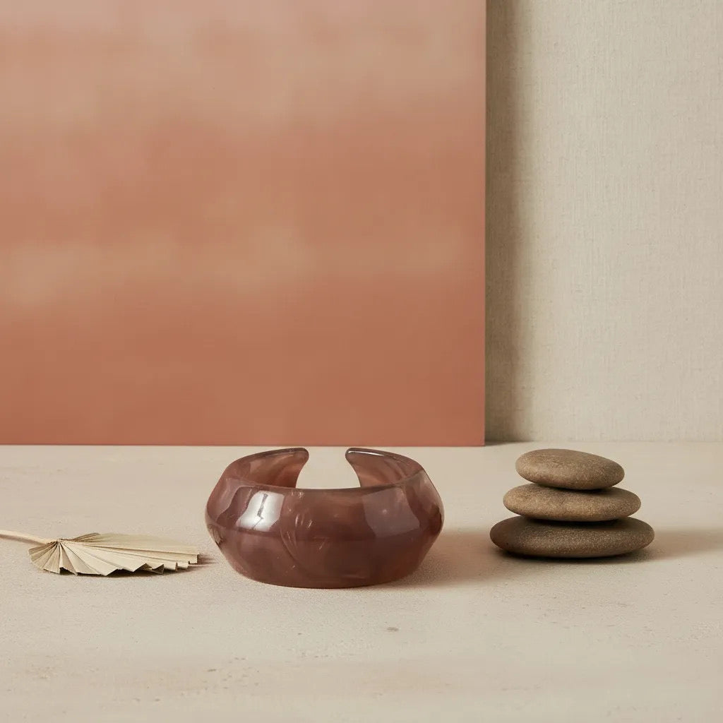 Wide Resin Bangle