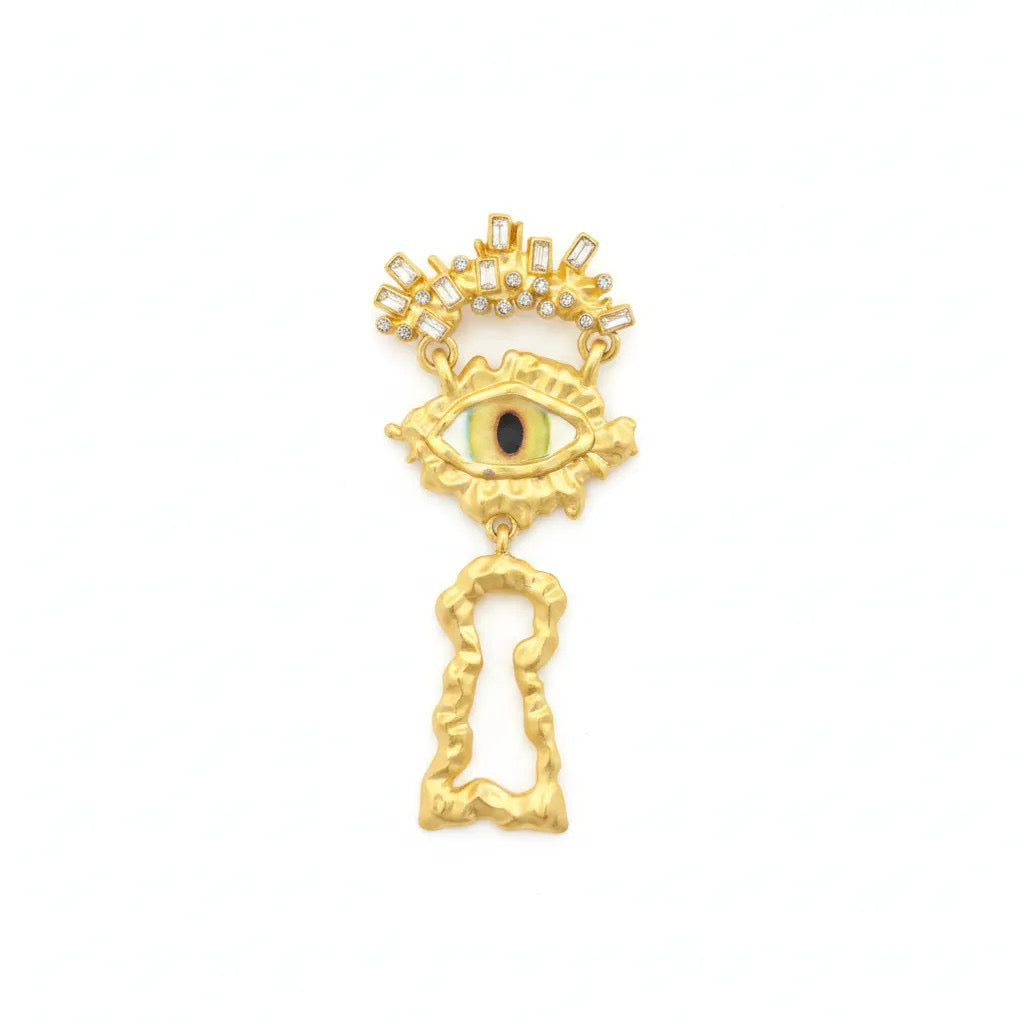 Mystic Eye Keyhole Brooch