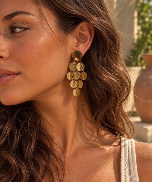 Coin Shower Earrings