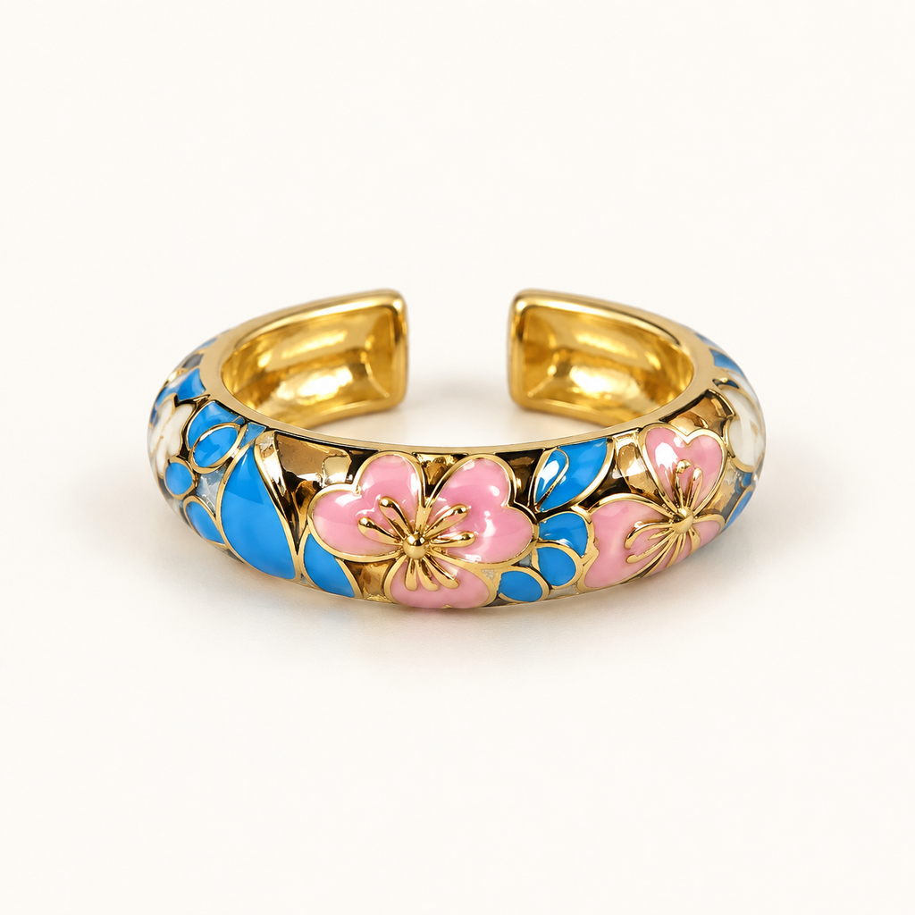 Blue Blossom Ring
