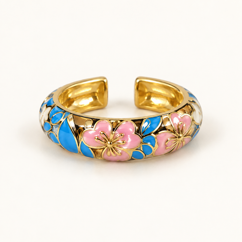 Blue Blossom Ring