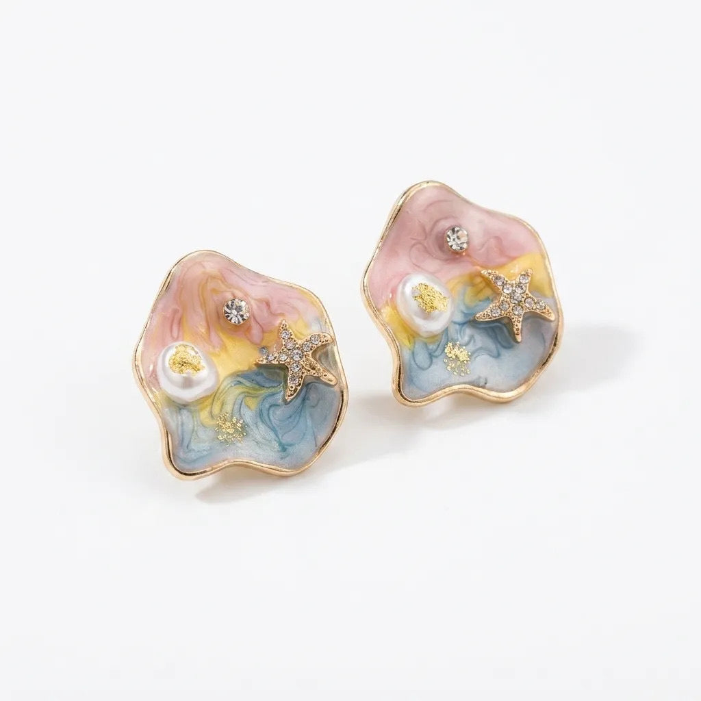Seaside Story Studs