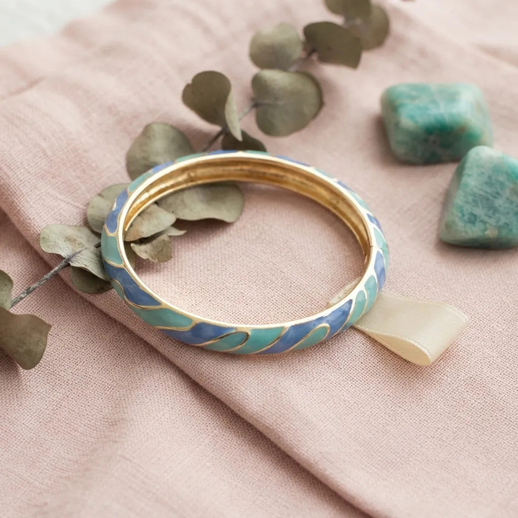 Enamel Wave Bangle
