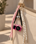 Pink Camera Bag Charm