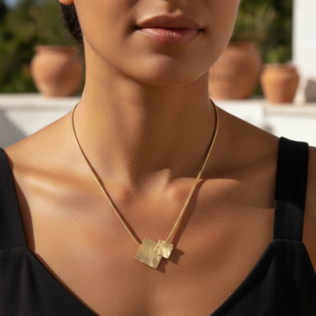 Geometric Duo Necklace