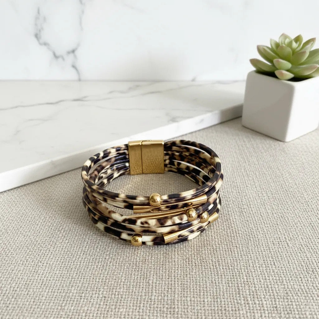 Leopard Magnetic Bracelet