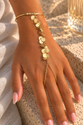 Coin Cascade Hand Chain