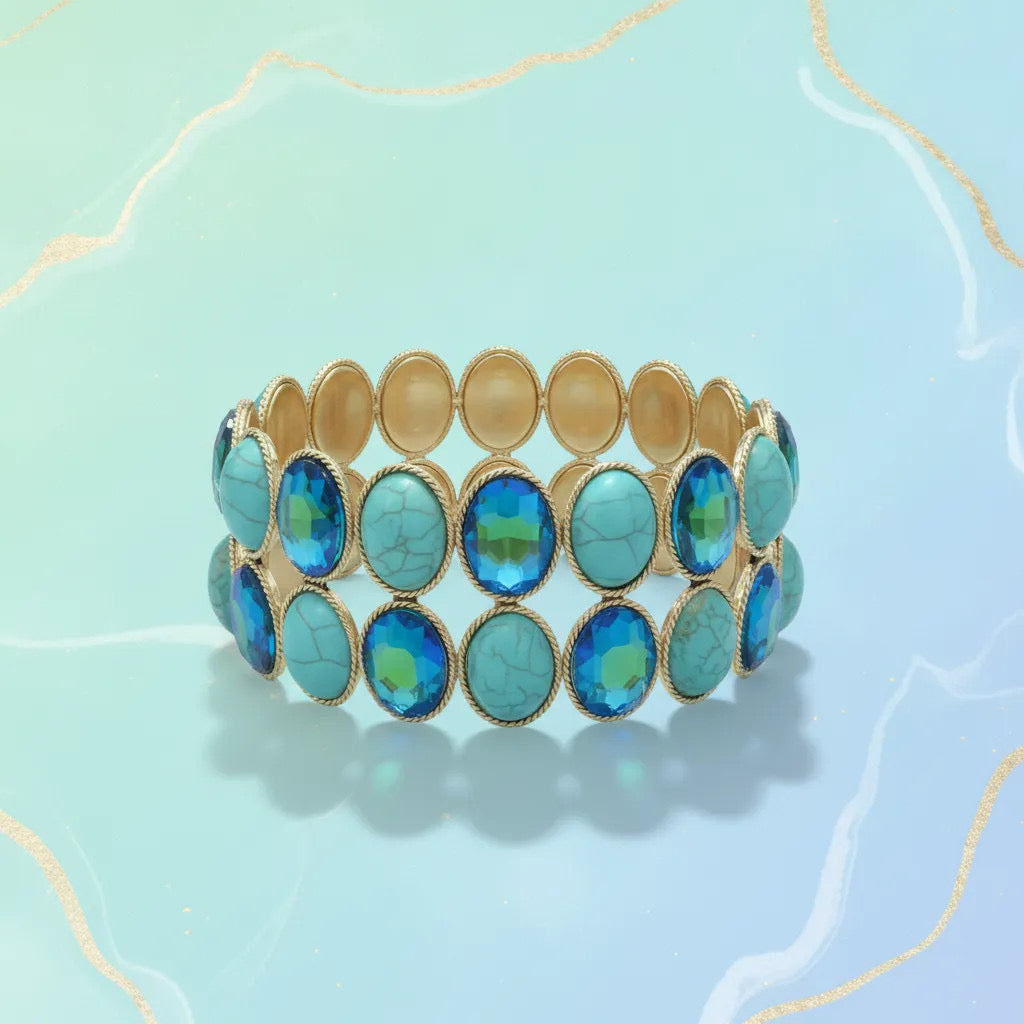 Turquoise Mosaic Bracelet