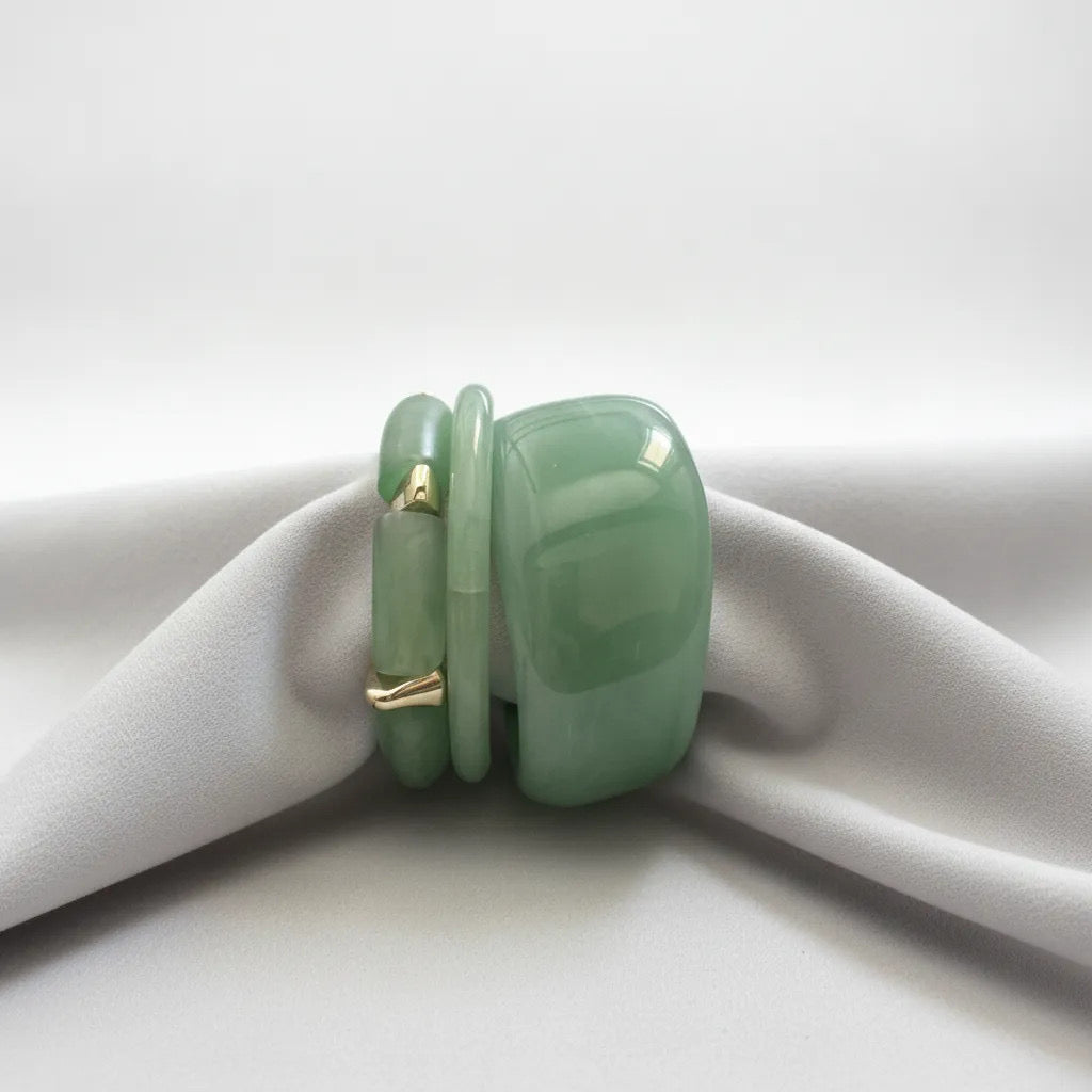 Resin Bangle Stack set