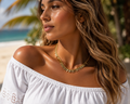 Gold Fringe Necklace