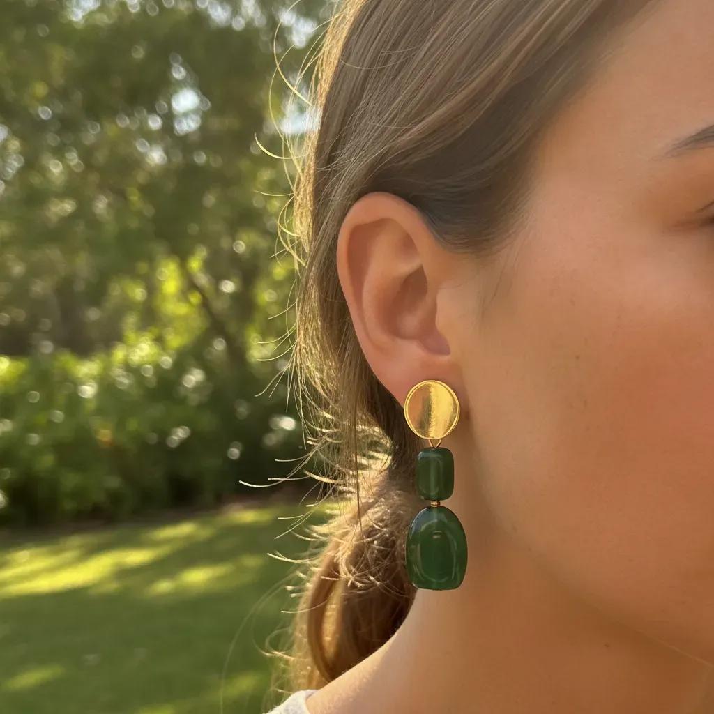Mosaic Drop Earrings