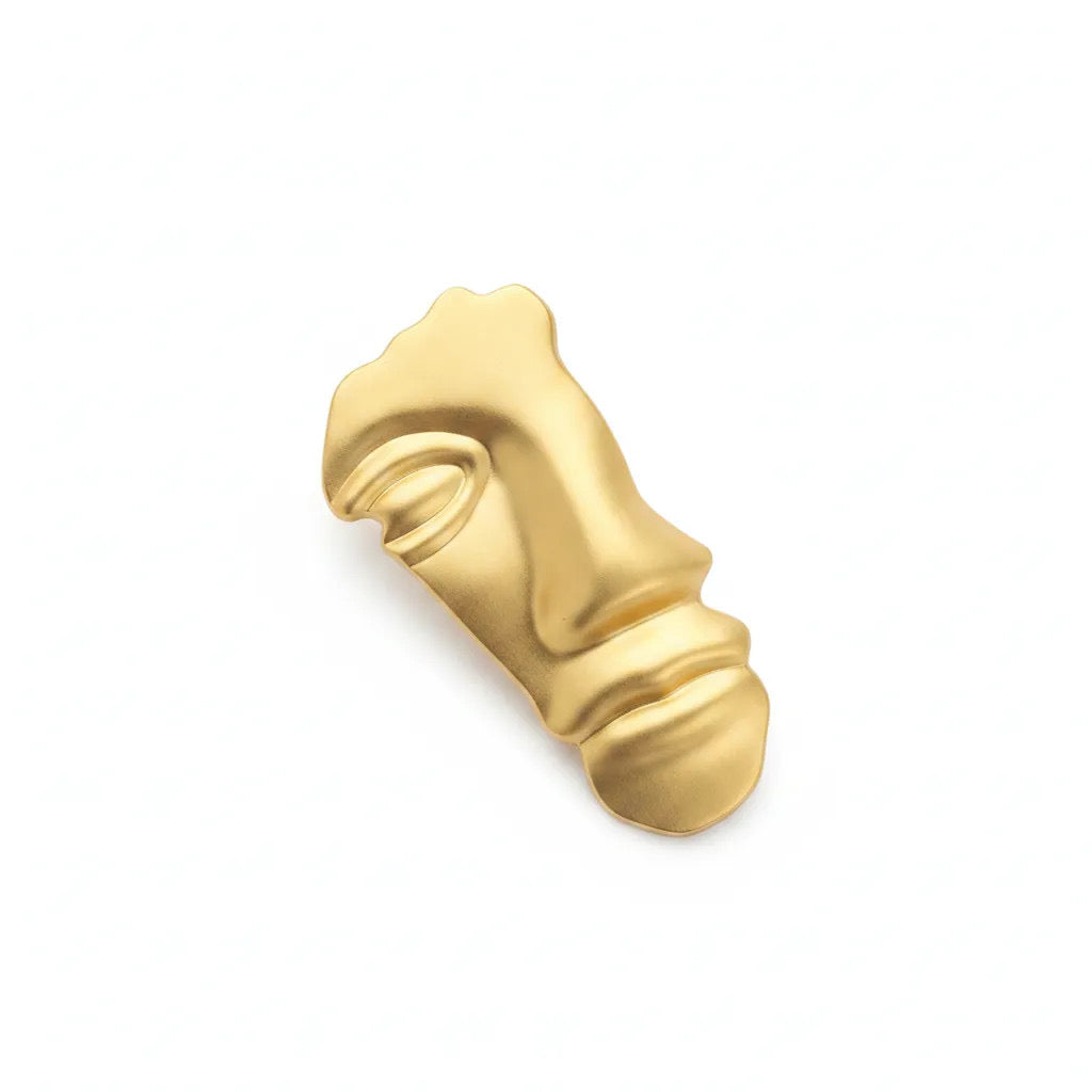 Half Face Brooch