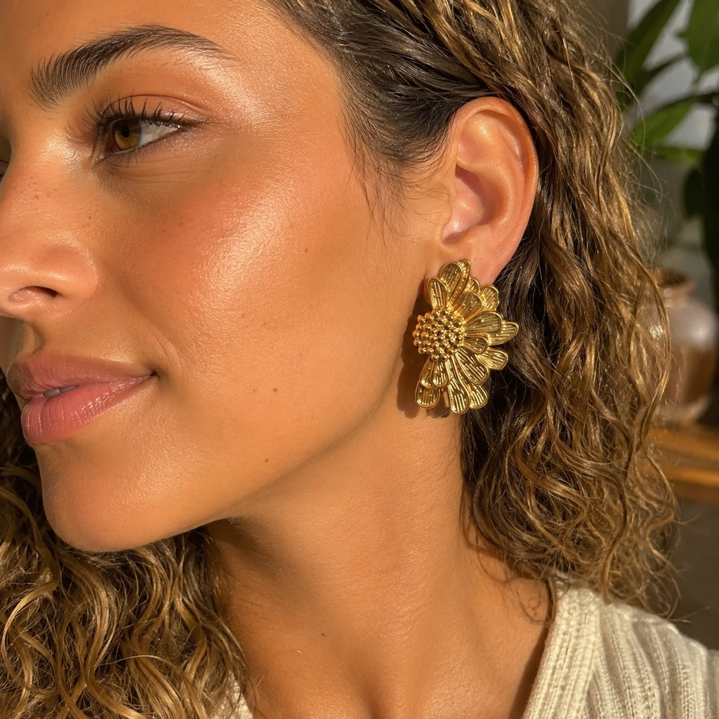 Sunflower Split Earrings