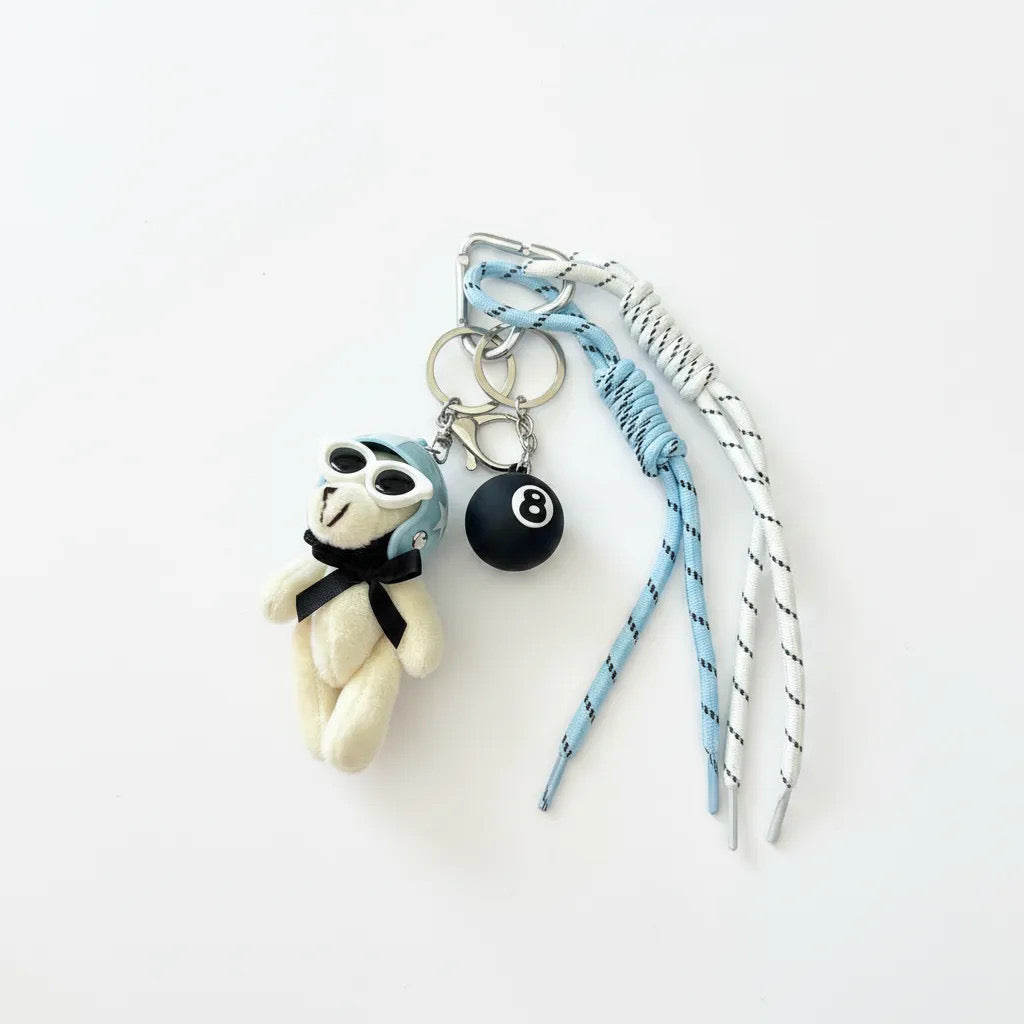 Bag charm Blue Pilot
