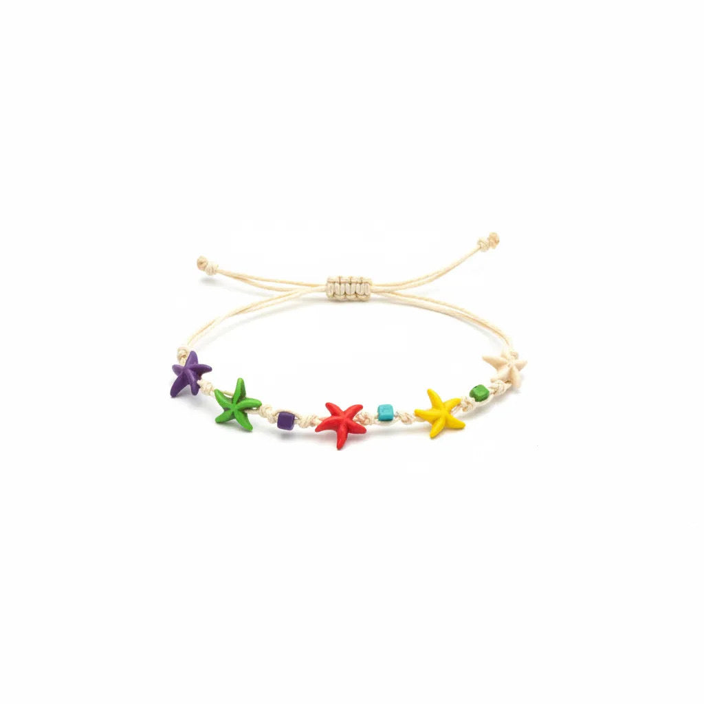 Colorful Starfish Anklet