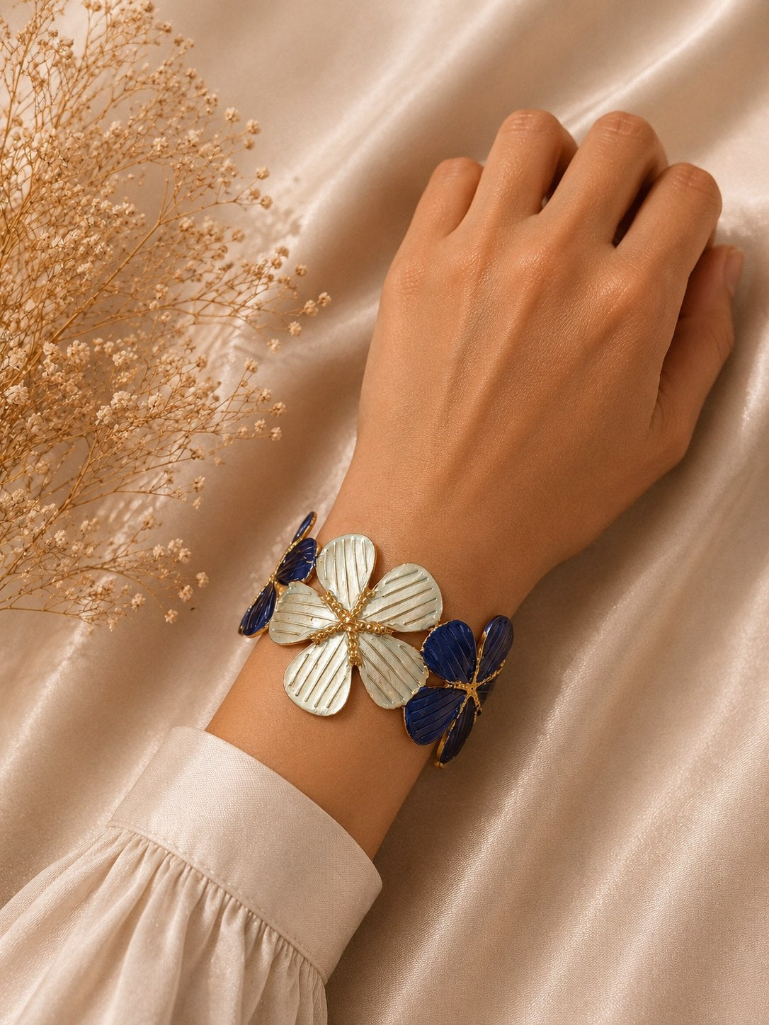 Azure Bloom Bangle