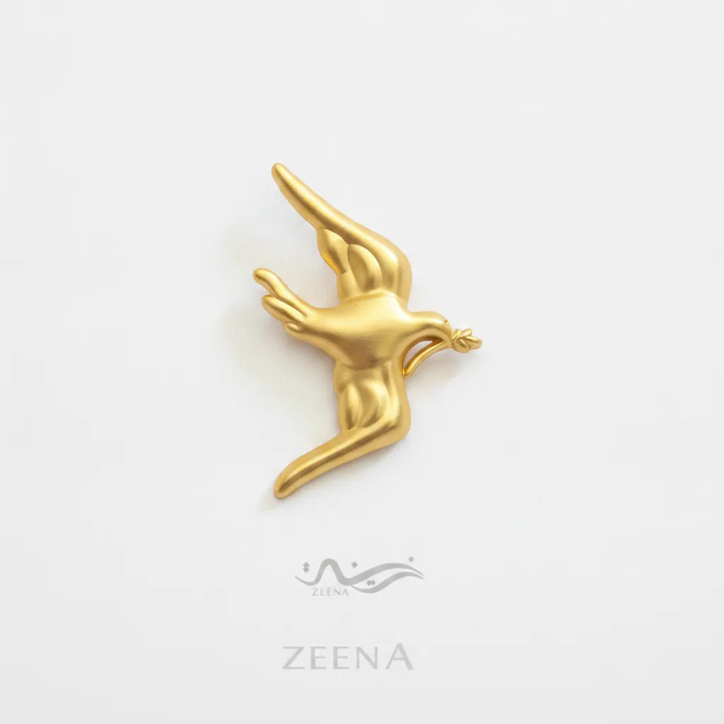 Golden Dove Brooch