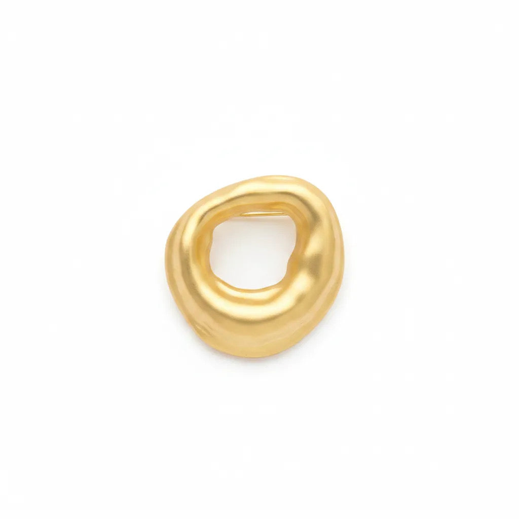 Organic Circle Brooch