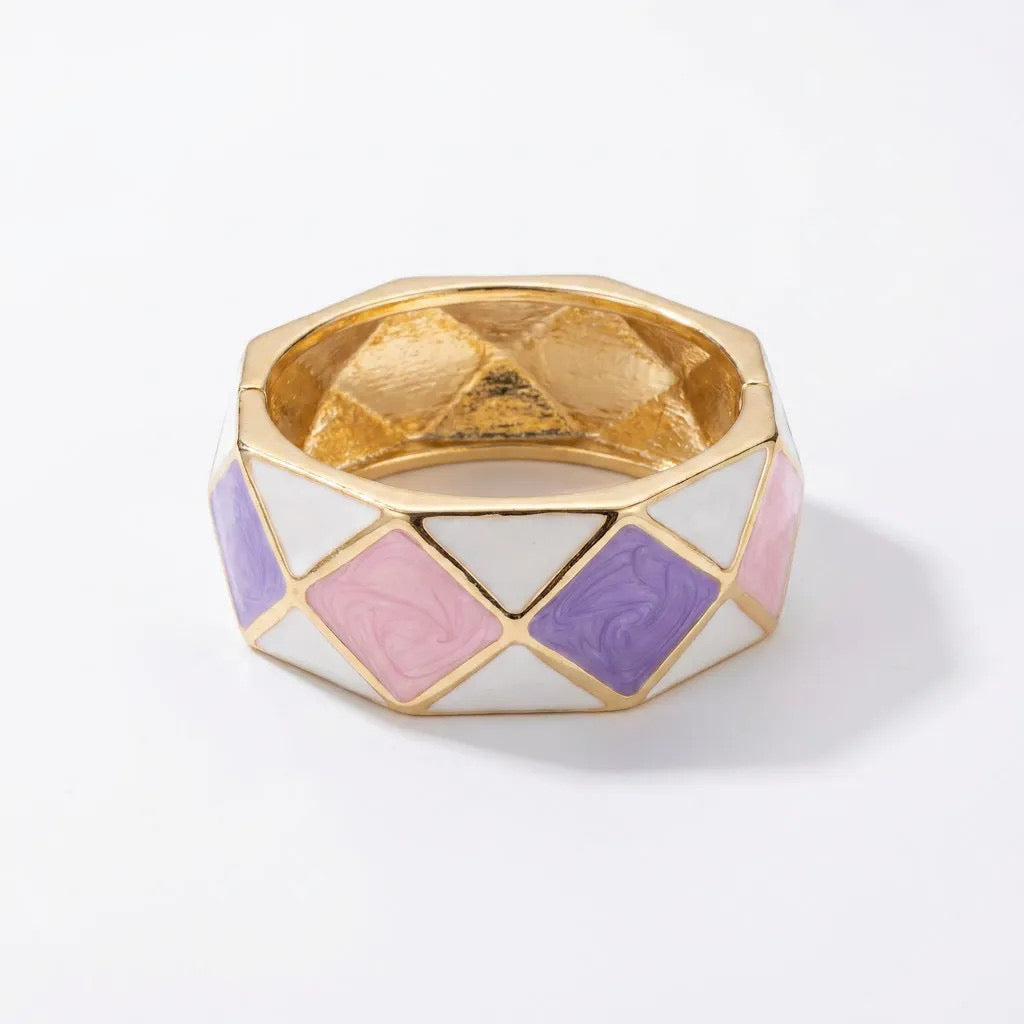 Mosaic Enamel Bangle