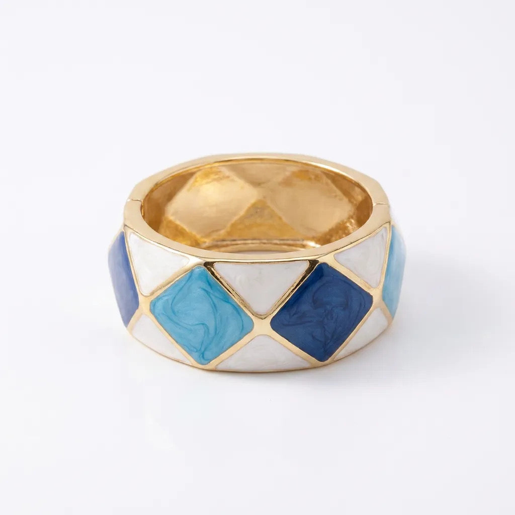 Mosaic Enamel Bangle