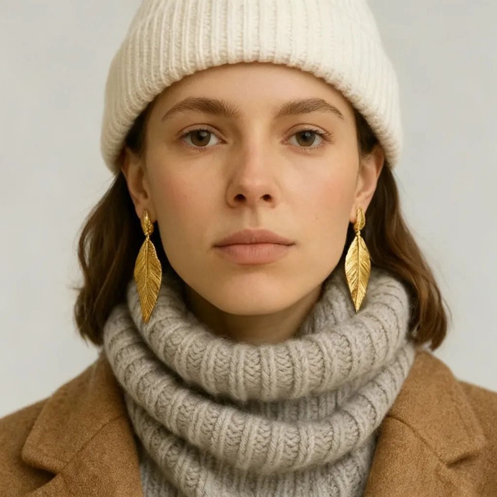 Drop Leaf Earings - 02002