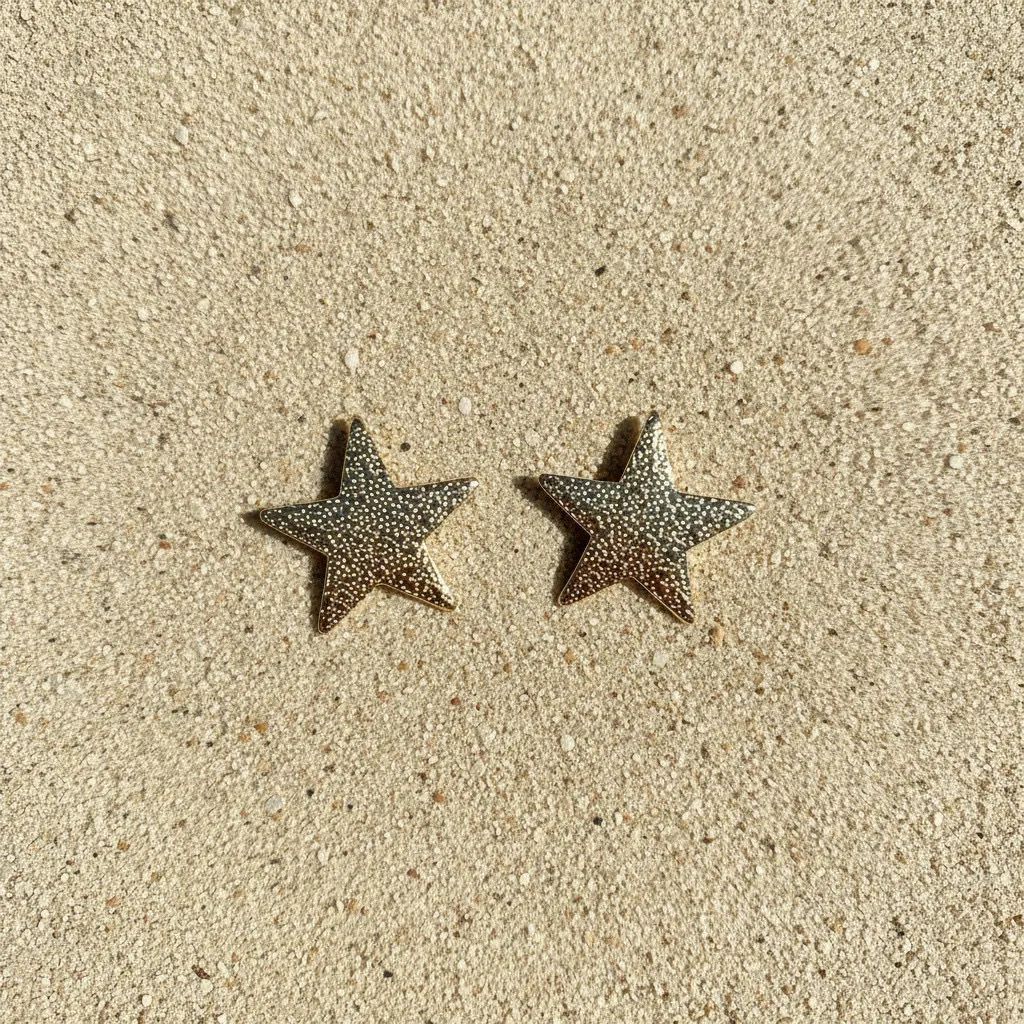 Golden Star Earrings