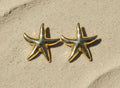 Gold Starfish Earrings