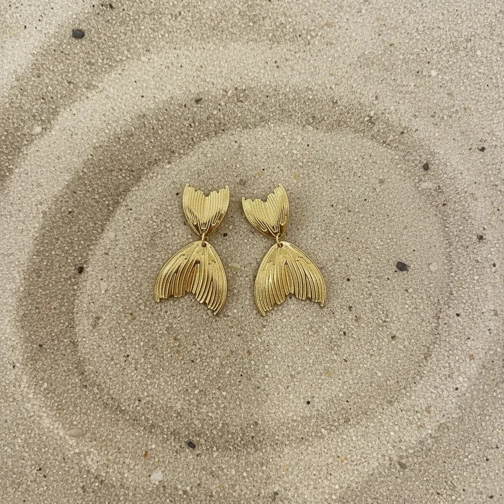 Gold Mermaid Earrings