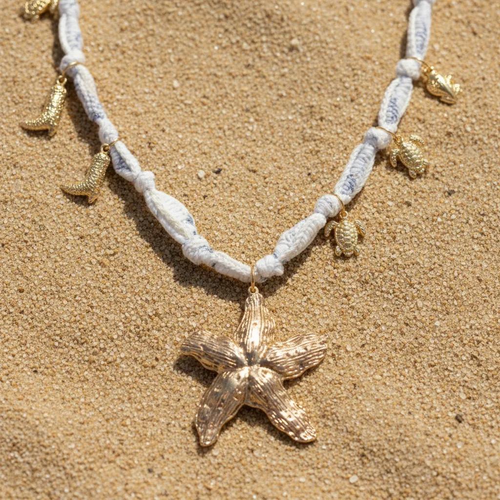 Starfish Rope Necklace