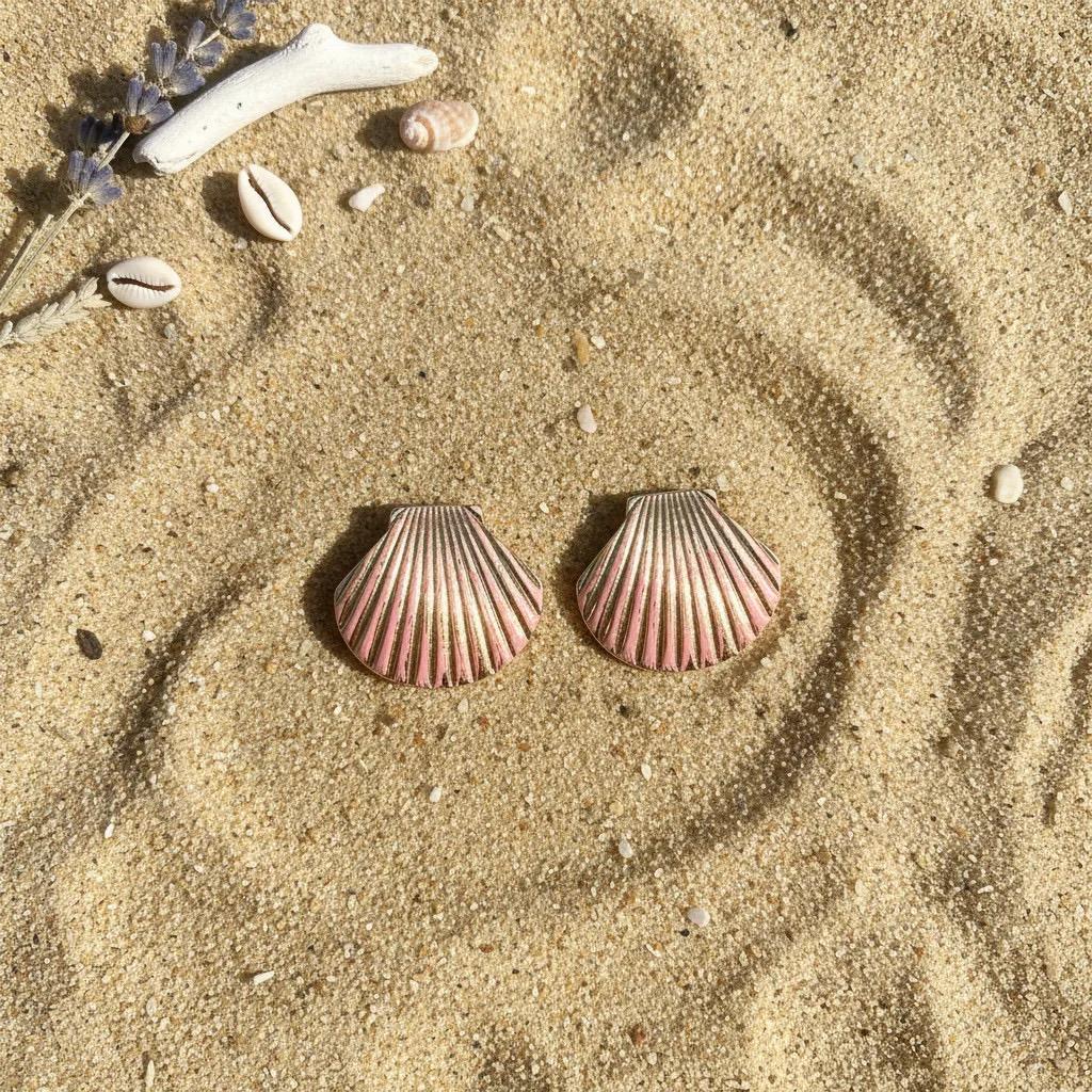 Pink Shell Earrings